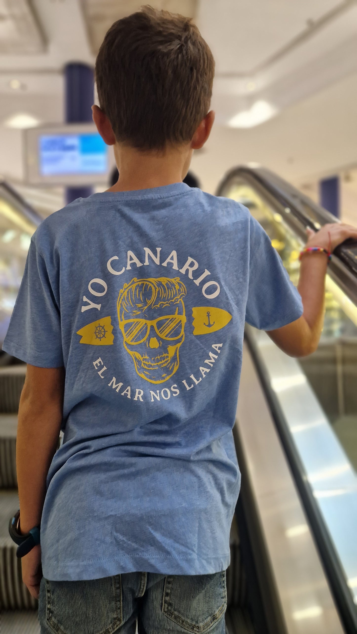 Camiseta CALAVERA azul INFANTIL