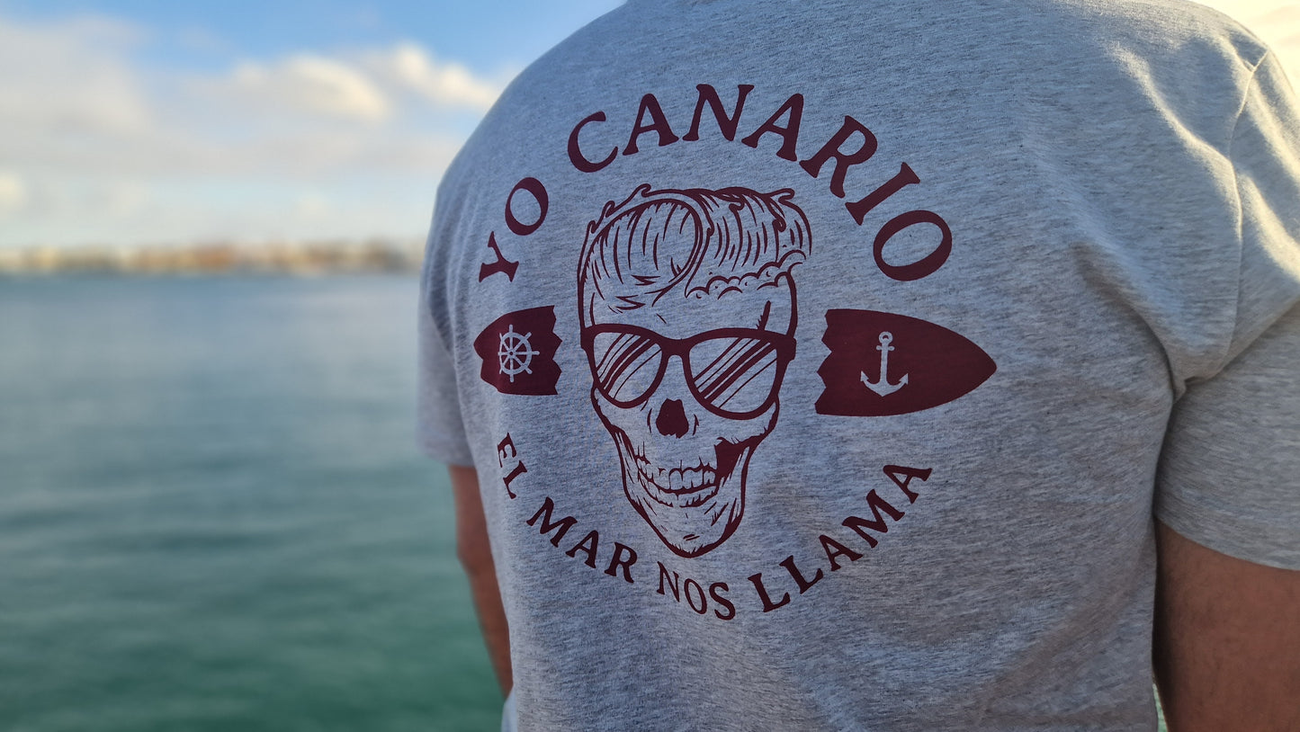 Camiseta CALAVERA Gris