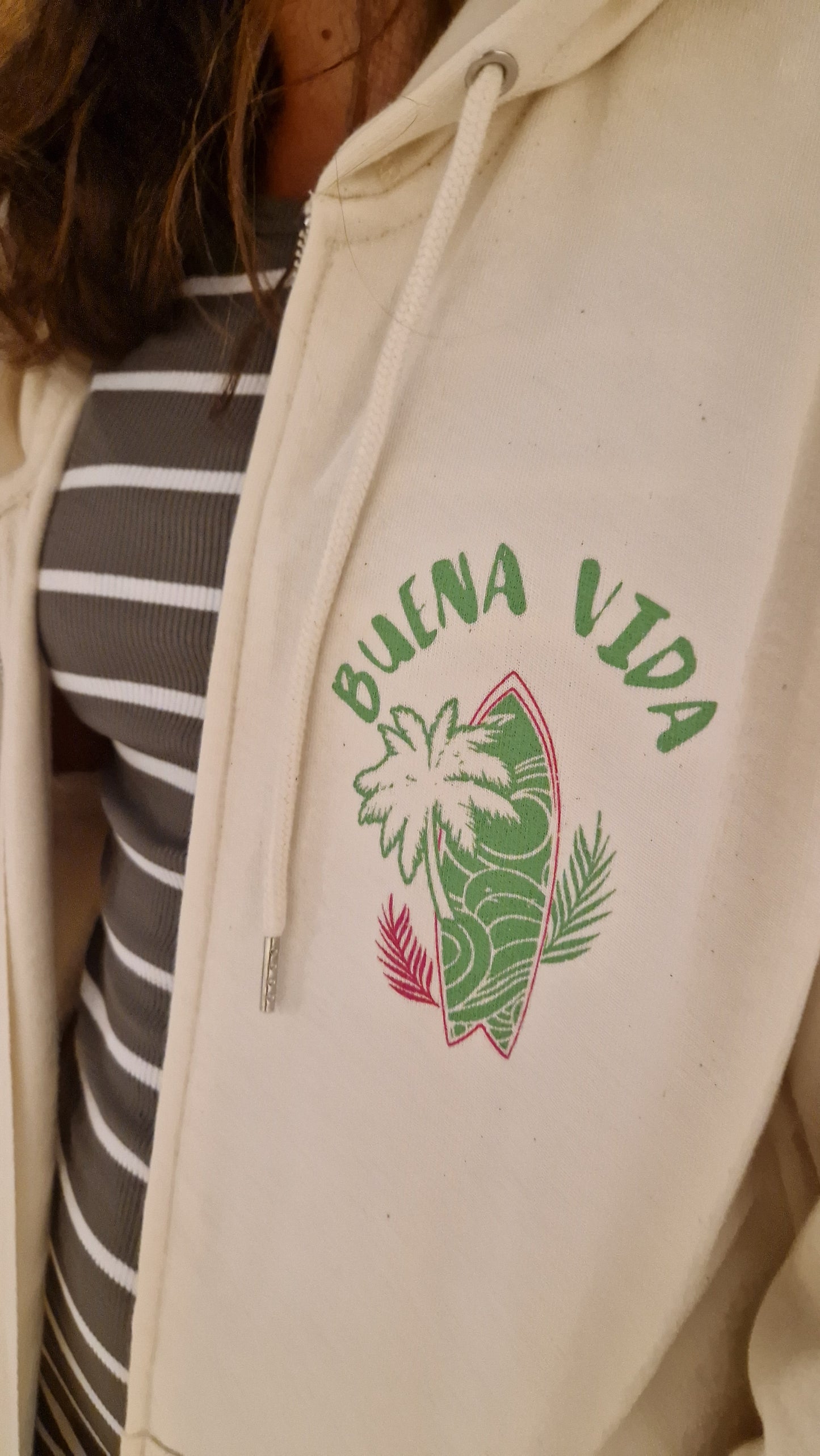 Sudadera BUENA VIDA cremallera