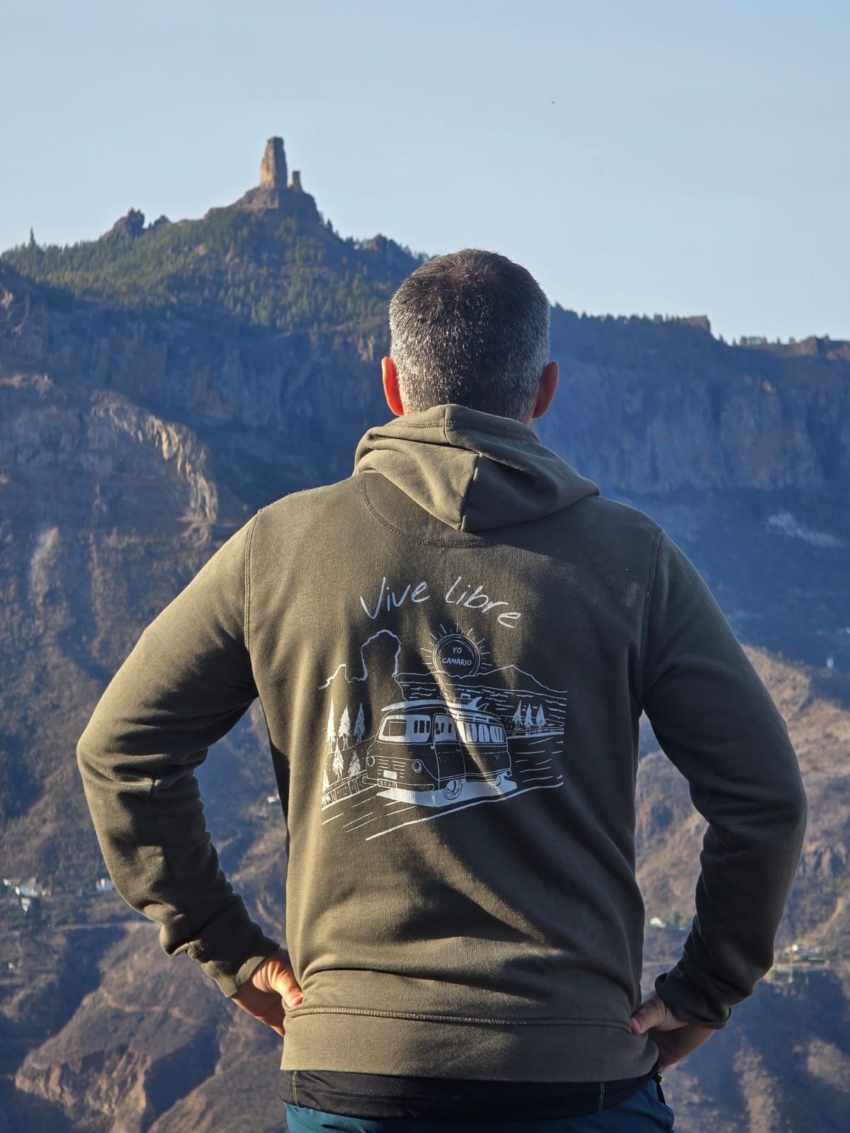 Sudadera VIVE LIBRE Verde kaki