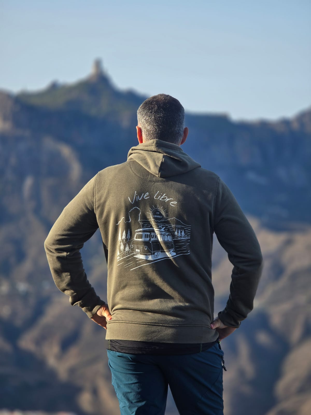 Sudadera VIVE LIBRE Verde kaki