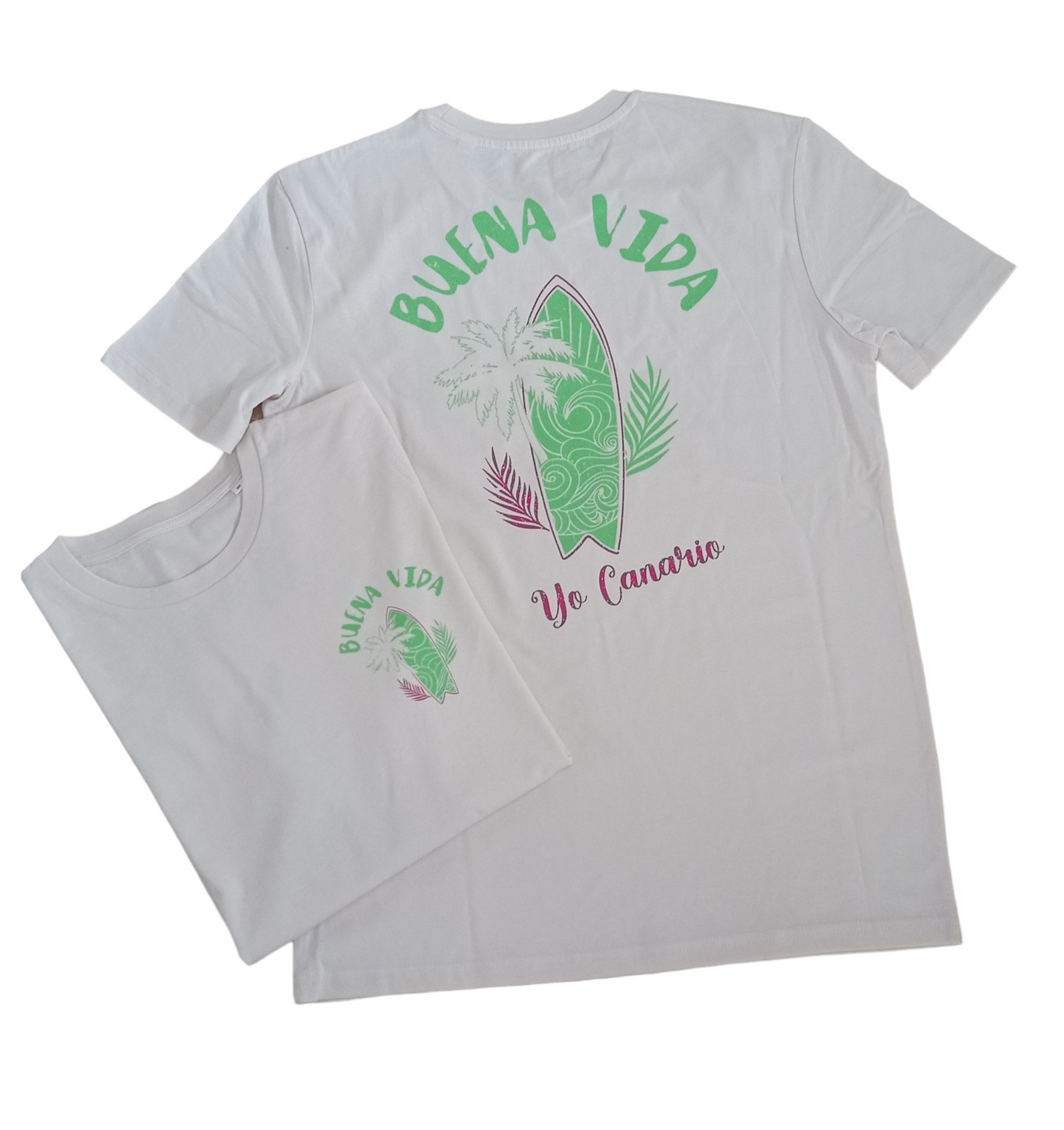 Camiseta BUENA VIDA Blanco Vintage
