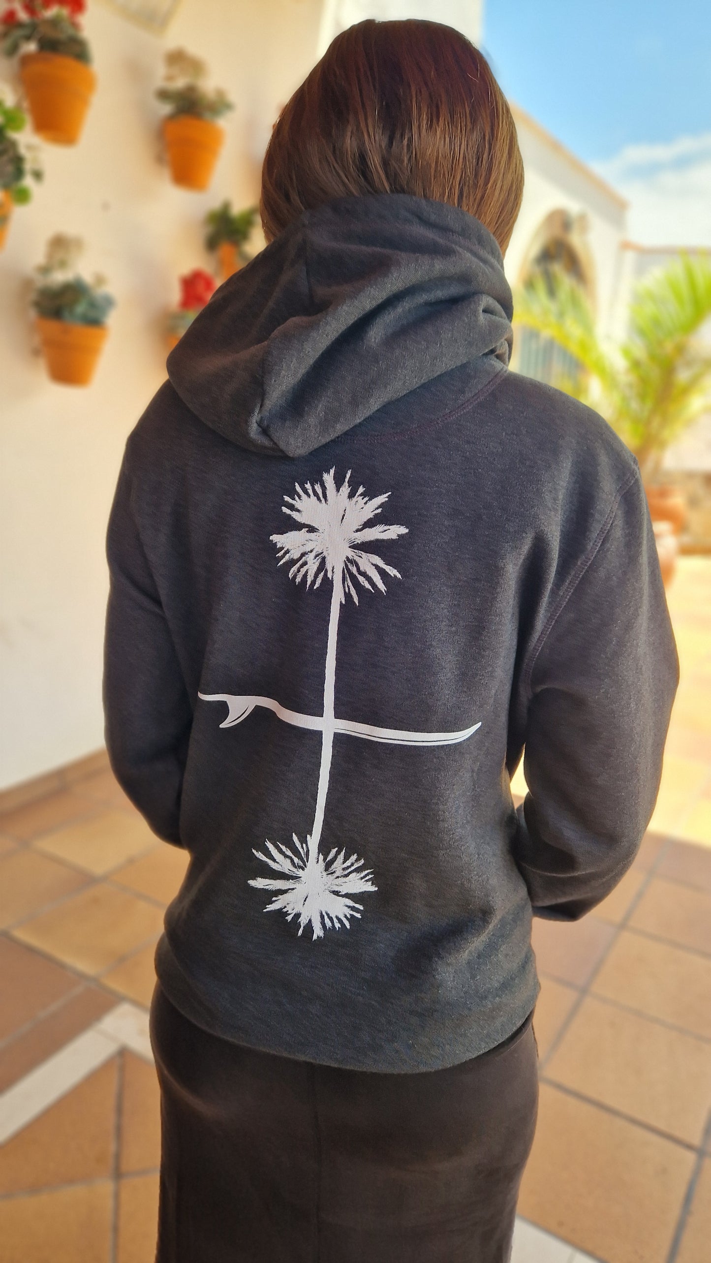 Sudadera PALMERAS ESPEJO Antracita