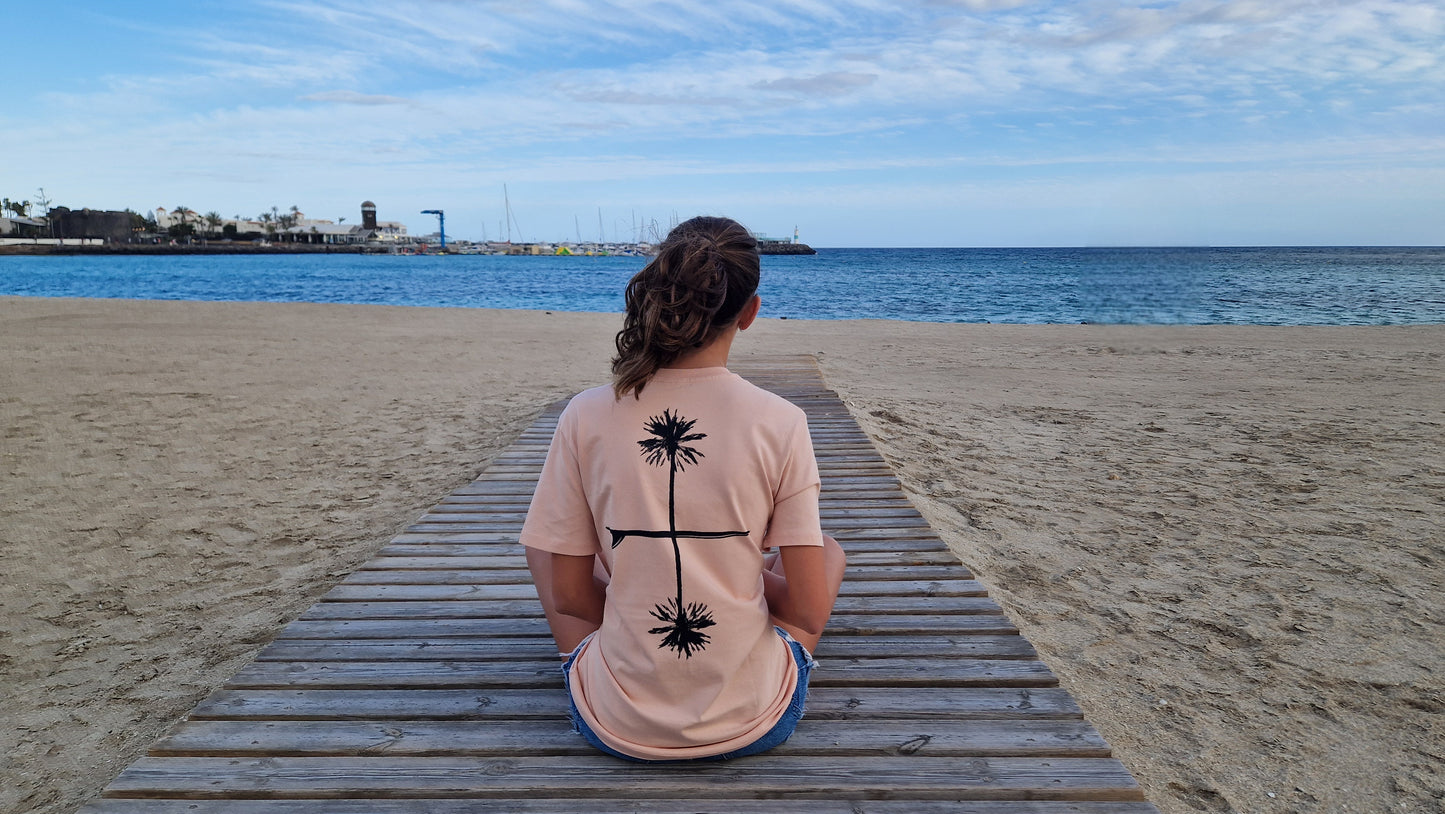Camiseta PALMERAS ESPEJO Rosa (ÚLTIMAS TALLAS)