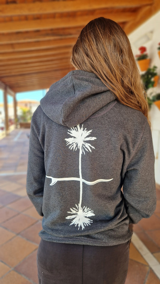 Sudadera PALMERAS ESPEJO Antracita
