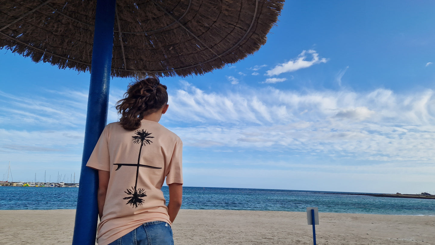 Camiseta PALMERAS ESPEJO Rosa (ÚLTIMAS TALLAS)