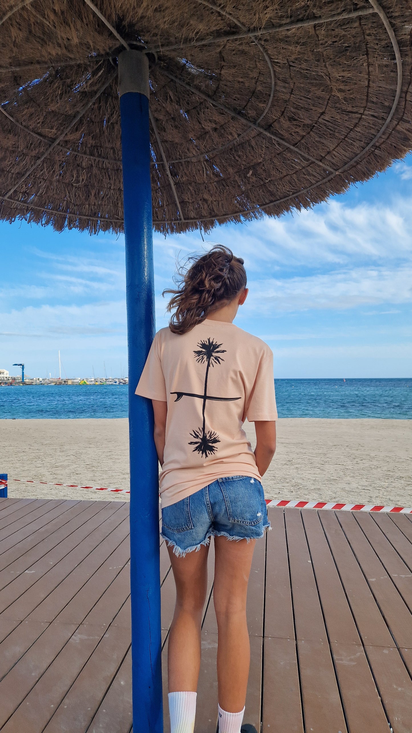 Camiseta PALMERAS ESPEJO Rosa (ÚLTIMAS TALLAS)